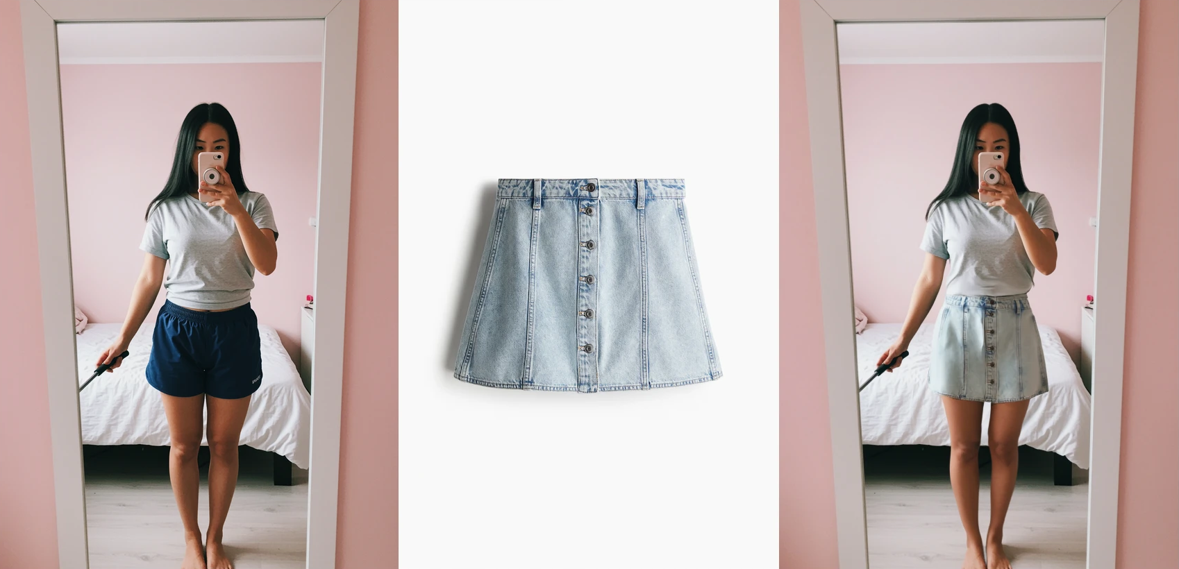 Пример ИИ-примерки одежды по фото